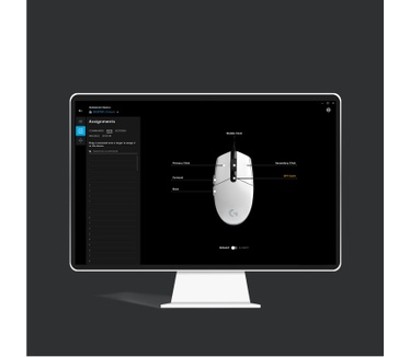 Logitech G203 Lightsync Wit