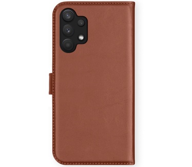 Selencia Echt Lederen Bookcase Samsung Galaxy A32 (5G) - Lichtbruin