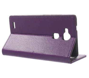 Kees Lederlook Portemonnee Hoesje Ascend Mate 7 - Paars