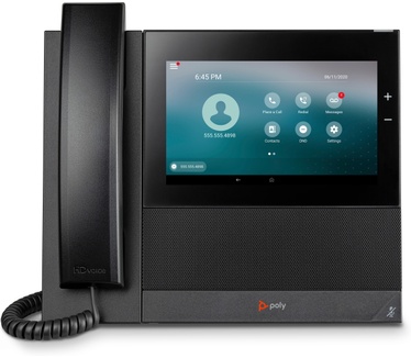 Poly Poly CCX 600 Business Media Phone met ondersteuning voor Open SIP en PoE