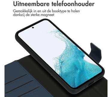 Accezz Premium Leather 2 in 1 Wallet Bookcase Samsung Galaxy A54 (5G) - Donkerblauw