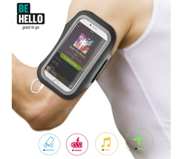 BeHello Universal Sportsarmband XXL Black Black