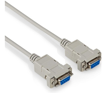 Allteq Nullmodem datakabel - 2 meter Grijs