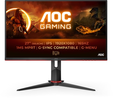 AOC 27G2SPU/BK Rood, Zwart
