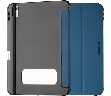 Otterbox OtterBox React Folio-hoes voor iPad 10th gen, schokbestendig, valbestendig, ultradun, beschermende folio-hoes, getest volgens militaire standaard, Blauw, Geen retailverpakking