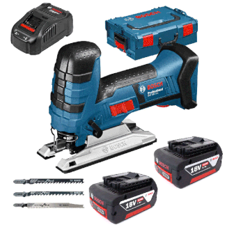 Bosch GST18V-li S (met 2 accu's en box)