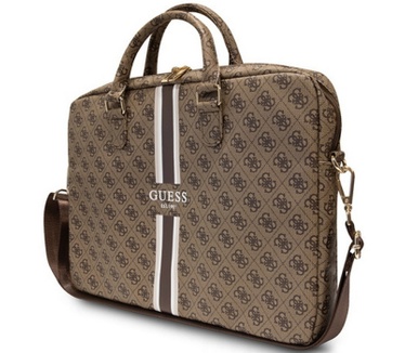 Guess Printed Stripe Laptoptas - o.a. Apple MacBook 15/16" Bruin Bruin