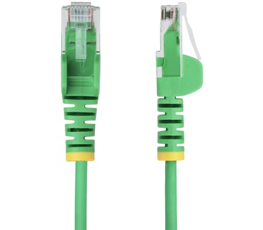 Startech.com 2,5m Dunne CAT6 Ethernet Kabel, Groen, Snagless, 100W PoE, UTP, LSZH, 28AWG Pure Koperdraad, Slim RJ45 Netwerk Patchkabel met Trekontlasting, Fluke Getest