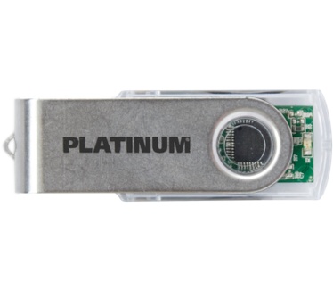 Bestmedia Platinum HighSpeed USB Stick Twister 4GB Transparant