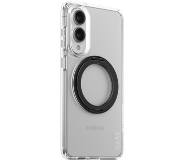 PanzerGlass CARE by PanzerGlass® Feature Case Transparent w. Black Kickstand & Qi Compatible Samsung S25 Edge