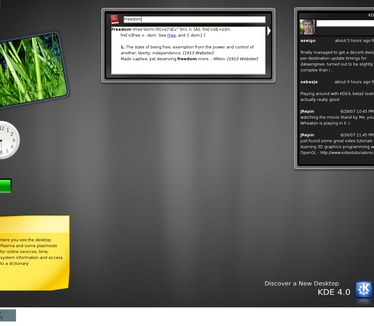 KDE 4.0 beta 2 - desktop (groot)