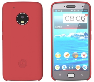 Motorola Moto G5 Plus Silicone Back Cover Rood