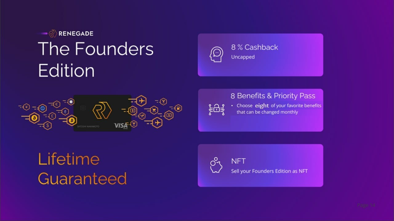 Renegade - Crypto Visa kaart - Cryptocurrencies - GoT