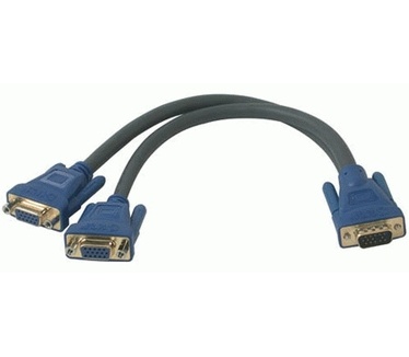 CablesToGo Ultima HD15 Male to Dual HD15 Female SXGA Monitor Y-Cable
