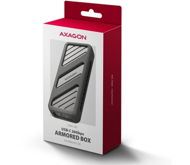 Axagon EEM2-20G NVMe-SSD-Gehäuse USB-C 3.2 20 Gbps 2230 - 2280 - schwarz
