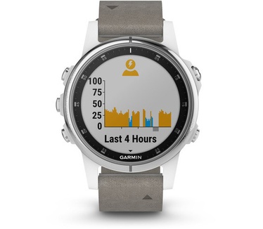 Garmin Fenix 5S Plus (Sapphire glas) Wit (Grijs)