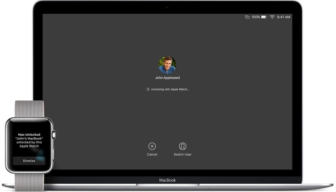 macOS unlock Apple Watch