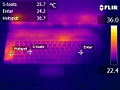 XNotebook Titan SA17 warmtebeelden idle