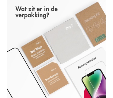 Accezz Gehard Glas Full Cover Screenprotector iPhone 16 Pro