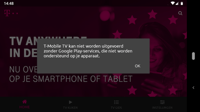 Screenshot Android zonder Google