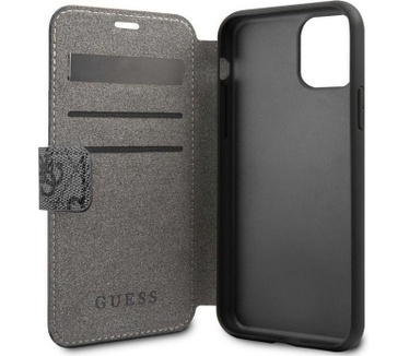 Guess 4G Book Case voor Apple iPhone 12 Pro Max (6.7") - Grijs  Grijs