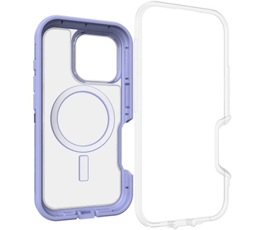 Otterbox Defender Series XT Clear voor MagSafe voor iPhone 16 Pro, Lavander Haze