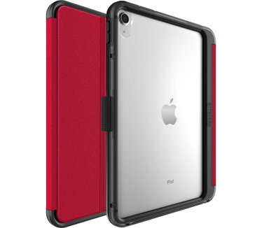 Otterbox OtterBox Symmetry Folio-hoes voor iPad 10th gen, schokbestendig, valbestendig, dunne beschermende folio-hoes, getest volgens militaire standaard, Rood