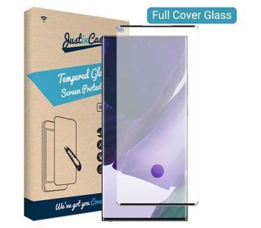 Just in Case Full Cover Tempered Glass Samsung Galaxy Note 20 Ultra Zwart