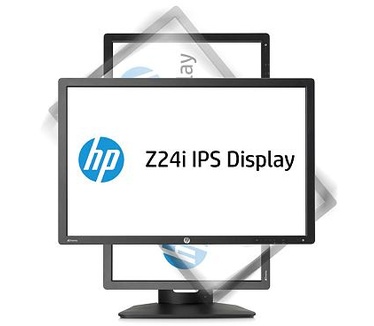 HP Z24i (met DP en VGA-kabel) Zwart