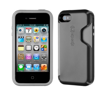 Speck CandyShell Card for iPhone 4S/4(Black / Dark Grey) (Apple iPhone 4)