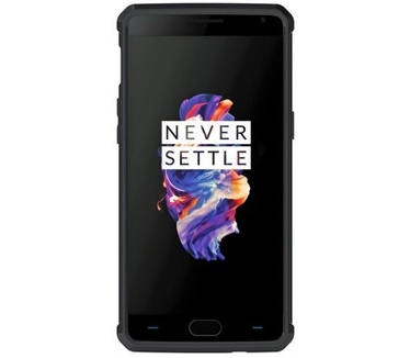 qMust OnePlus 5 premium clear case met zwarte bumper