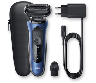 Braun Series 6 60-B1000s Elektrisch Scheerapparaat, Blauw