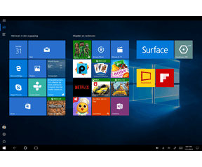 Windows 10 Anniversary Update Startscherm tablet