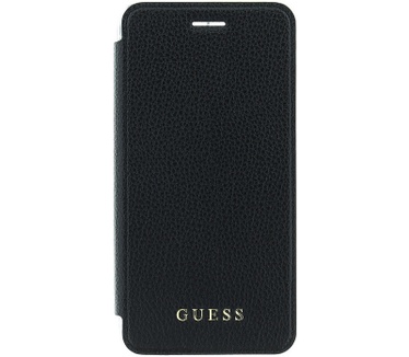 Guess IriDescent BookCase - Apple iPhone 7 Plus (5.5") - Zwart Zwart