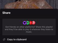 Deezer playlist delen met ander platform