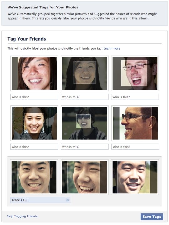 Facebook - autotag
