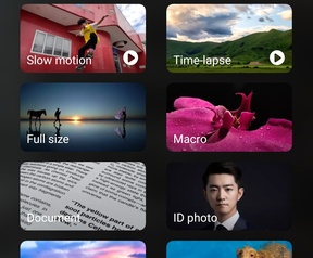 ROG Phone 9 Pro (boven) en Redmagic 10 Pro camera-interface