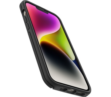 Otterbox OtterBox Otter+Pop Case voor iPhone 14/iPhone 13, Schokbestendig, Valbestendig, Beschermhoes met PopSockets PopGrip, 3x getest volgens militaire standaard, Antimicrobieel, Zwart