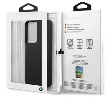 BMW Silicone Back Case voor Samsung Galaxy S21 Ultra - Zwart Zwart