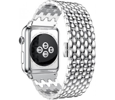 Just in Case Premium Hyve armband voor Apple Watch (38mm) Zilver