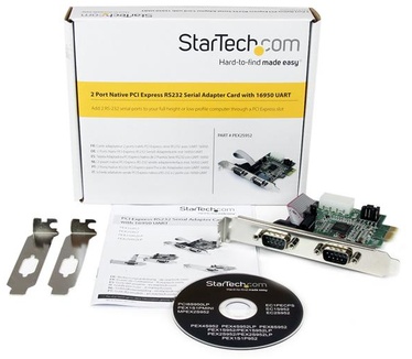 Startech.com 2-poort Native PCI Express RS232 Seri