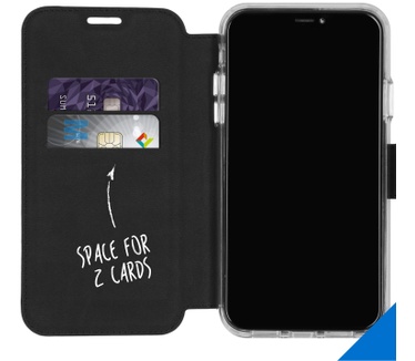 Accezz Xtreme Wallet Bookcase iPhone 11 - Zwart (iPhone 11) Zwart