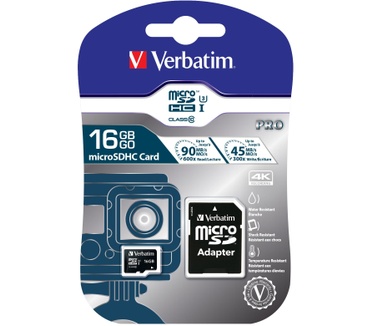 Verbatim 16GB Pro U3 microSDHC