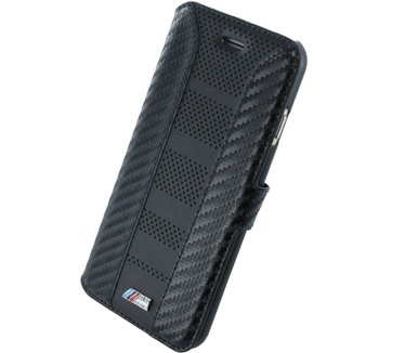 BMW M Carbon Inspiration Leather Book Case - Apple iPhone 6(S) 4,7" - Zwart Zwart