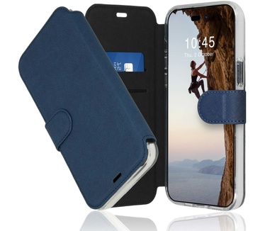 Accezz Xtreme Wallet Bookcase iPhone 14 Pro Max - Donkerblauw