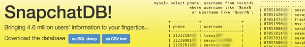 Snapchat DB