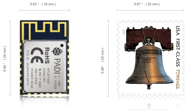 PADI-IoT-Stamp Pine64 postzegel
