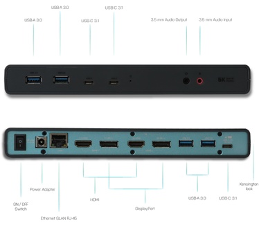 iTEC USB 3.0 / USB-C Dual Display Docking Station + Power Delivery