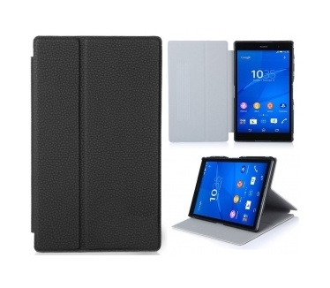 qMust Sony Xperia Z3 Tablet Compact Smart Leather Case - Black