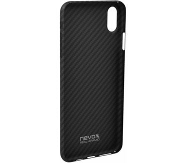 Nevox Originele Aramide Back Cover Hoesje voor de Apple iPhone XS Max - Zwart (iPhone XS Max) Zwart
